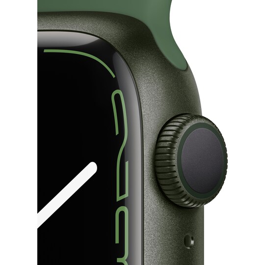 Apple Watch Series 7 41 mm GPS (vihr. alu. / apila urheiluranneke)