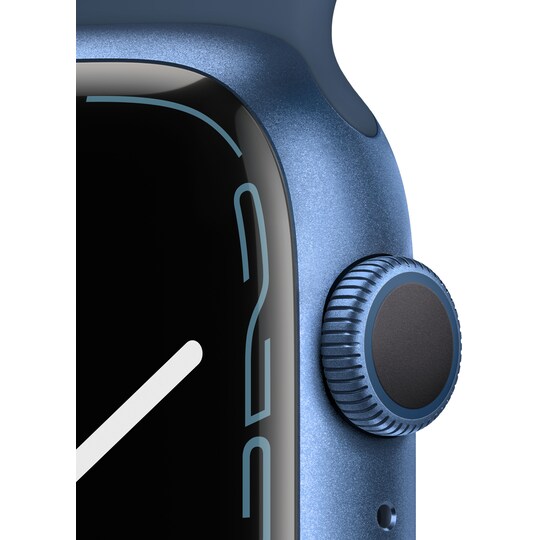 Apple Watch Series 7 45 mm GPS (sin. alu. / syvän sin. urheiluranneke)