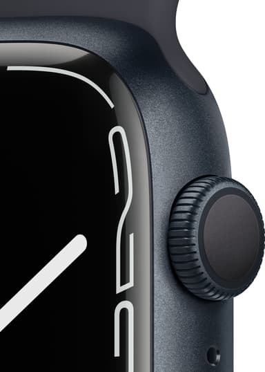 Apple Watch Series 7 45 mm GPS (yö alu. / yö urheiluranneke)