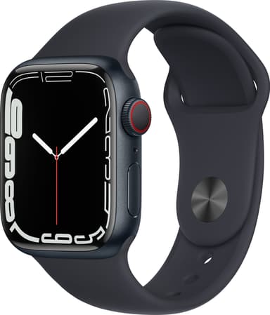 Apple Watch Series 7 41 mm eSIM (yö alu. / yö urheiluranneke)