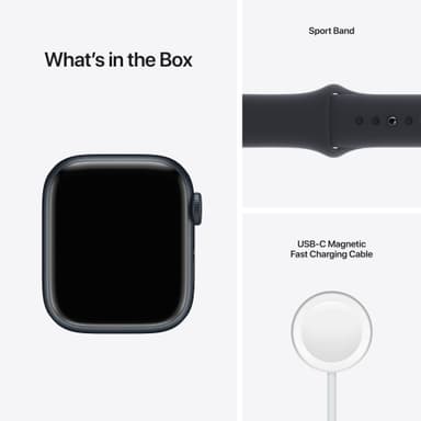 Apple Watch Series 7 41 mm eSIM (yö alu. / yö urheiluranneke)