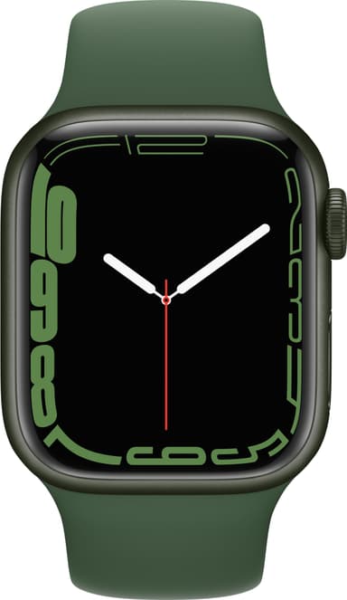 Apple Watch Series 7 41 mm eSIM (vihr. alu./apila urheiluranneke)