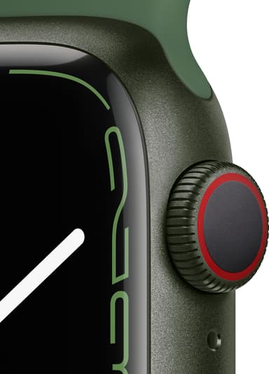 Apple Watch Series 7 41 mm eSIM (vihr. alu./apila urheiluranneke)
