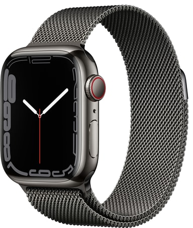 Apple Watch Series 7 41 mm eSIM (graf. ter./graf. Milanoranneke) - Gigantti  verkkokauppa
