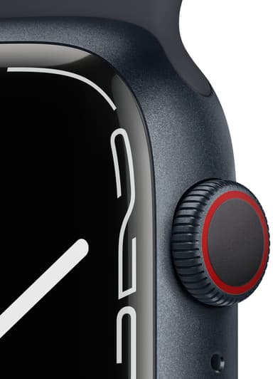 Apple Watch Series 7 45 mm eSIM (yö alu. / yö urheiluranneke)