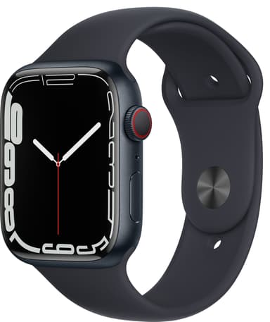 Apple Watch Series 7 45 mm eSIM (yö alu. / yö urheiluranneke)