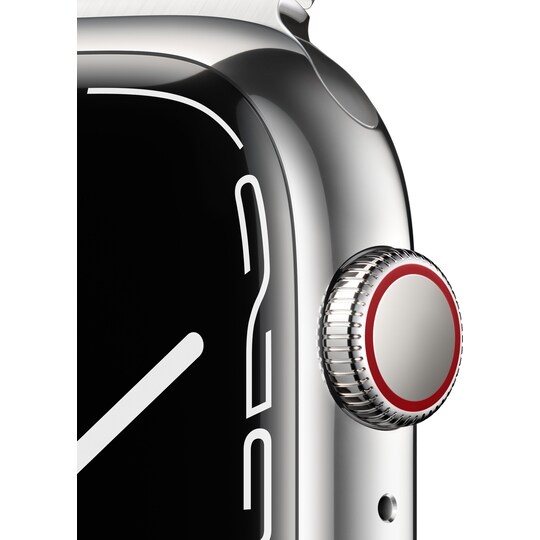 Apple Watch Series 7 45 mm eSIM (hop. ter./hopea Milanoranneke)