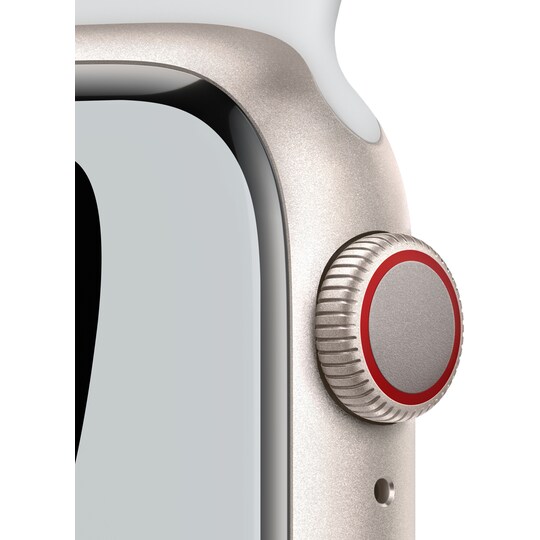 Apple Watch Series 7 Nike 41 mm eSIM (tähti. alu./p.pla. mus. urheilu)