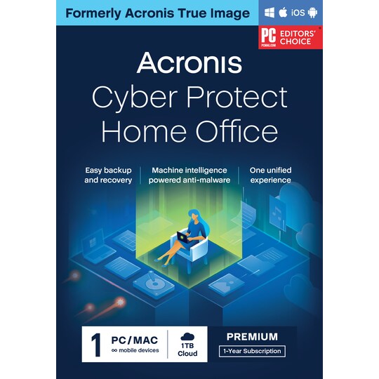 Acronis Cyber Protect Home Office Premium 1 Computer + 1TB Cloud