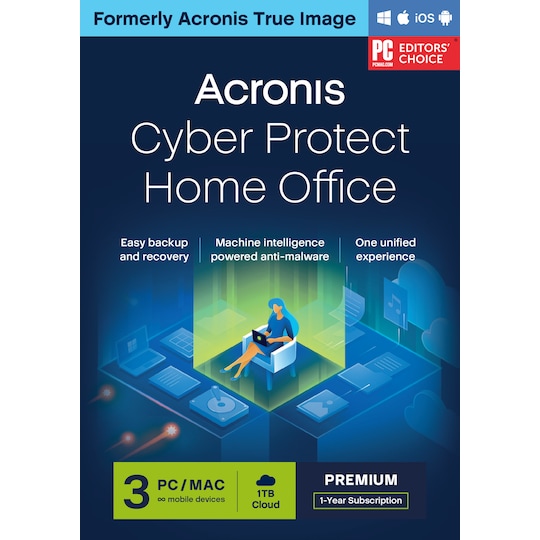 Acronis Cyber Protect Home Office Premium 3 Computers + 1 TB Cloud