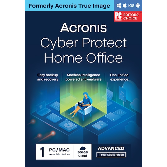 Acronis Cyber Protect Home Office Advanced 1 Computer + 500GB Cloud