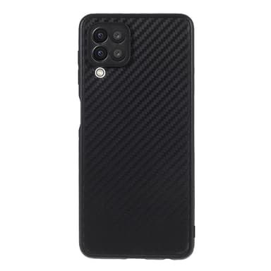 SKALO Samsung A22 4G Carbon Fiber TPU-suojakuori - Musta