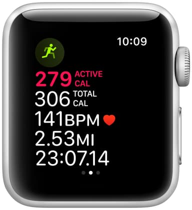 Apple Watch Series 3 38 mm (valkoinen ranneke)