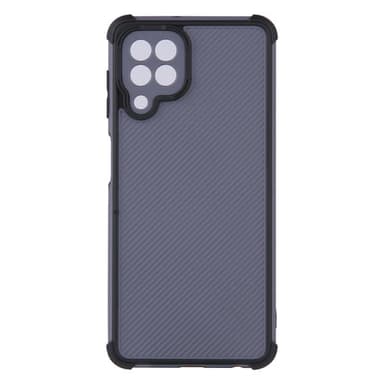 SKALO Samsung A22 4G Armor Hybrid Bumper Suojakuori - Musta
