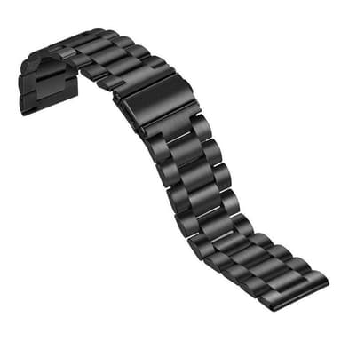 SKALO Teräsranneke Fitbit Versa 3 - Musta