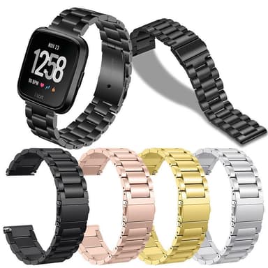 SKALO Teräsranneke Fitbit Versa 3 - Kulta