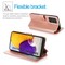 SKALO Samsung A52/A52s Premium Cut Lompakkokotelo - Ruusukulta