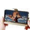 SKALO Samsung A52/A52s Crazy Horse lompakko PU nahka - Kulta