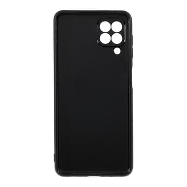 SKALO Samsung A22 4G Carbon Fiber TPU-suojakuori - Musta