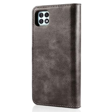DG MING Samsung A22 5G 2-in-1 magneetti lompakkokotelo - Harmaa