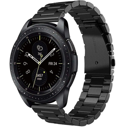 SKALO Teräsranneke Samsung Watch Active2 40mm - Musta