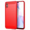 SKALO Xiaomi Redmi 9A Armor Carbon Iskunkestävä TPU suojakuori - Punainen