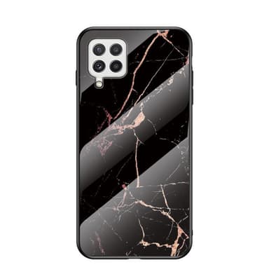 SKALO Samsung A22 4G Marmori karkaistu lasi TPU-suojakuori - #5