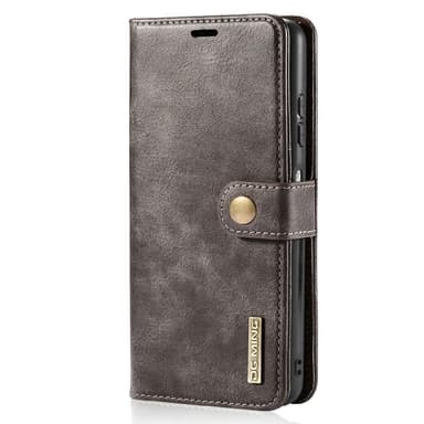 DG MING Samsung A22 5G 2-in-1 magneetti lompakkokotelo - Harmaa