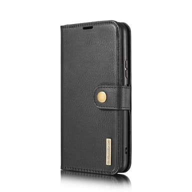 DG MING Samsung A22 4G 2-in-1 magneetti lompakkokotelo - Musta
