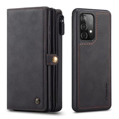 CaseMe Samsung A52/A52s CaseMe Big Wallet 2in1 Magnet Lompakkokotelo - Musta