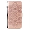SKALO Samsung A22 4G Mandala lompakkokotelo - Ruusukulta