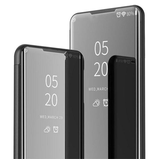 SKALO Samsung A52/A52s Clear View Mirror Lompakko - Hopea