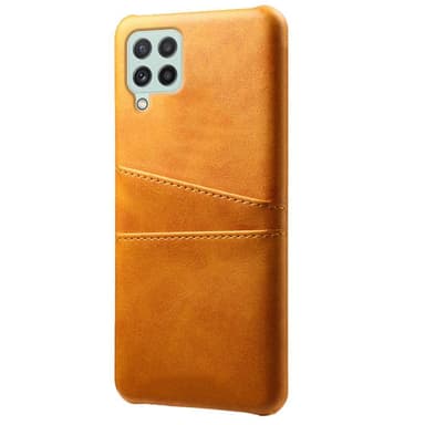 SKALO Samsung A22 4G PU-nahkainen Korttikotelo - Vaaleanruskea