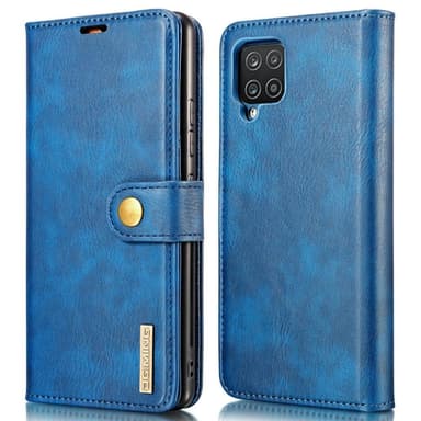 DG MING Samsung A22 4G 2-in-1 magneetti lompakkokotelo - Sininen