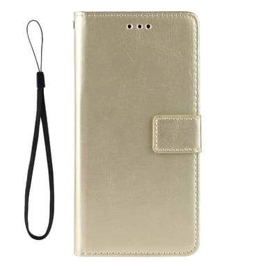 SKALO Samsung A52/A52s Crazy Horse lompakko PU nahka - Kulta