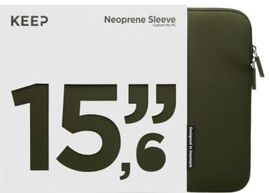 KEEP 15,6" Neoprene suojatasku (Ivy Green)