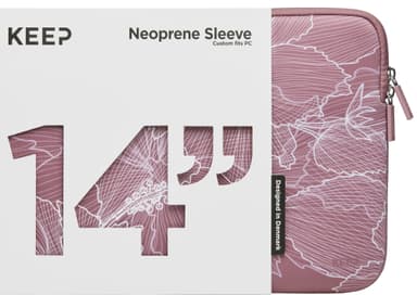 KEEP 14" Neoprene suojatasku (Nostalgia Rose Flower)