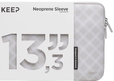 KEEP 13,3" Neoprene suojatasku (Sleeve Sand Tartan)