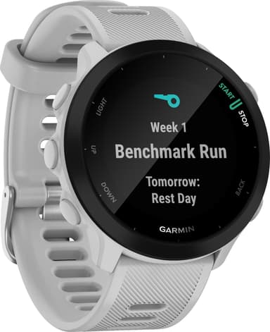 Garmin Forerunner 55 GPS urheilukello (valkoinen)