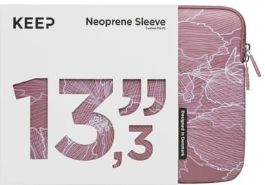 KEEP 13,3" Neoprene suojatasku (Nostalgia Rose Flower)