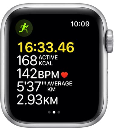 Apple Watch SE 40 mm GPS (hopeinen alu./syv. sin. sport-ranneke)