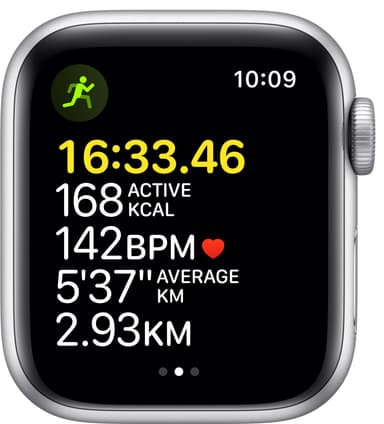 Apple Watch SE 40 mm GPS (hopeinen alu./syv. sin. sport-ranneke)