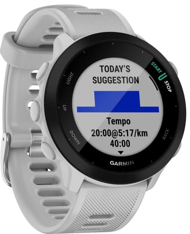 Garmin Forerunner 55 GPS urheilukello (valkoinen)