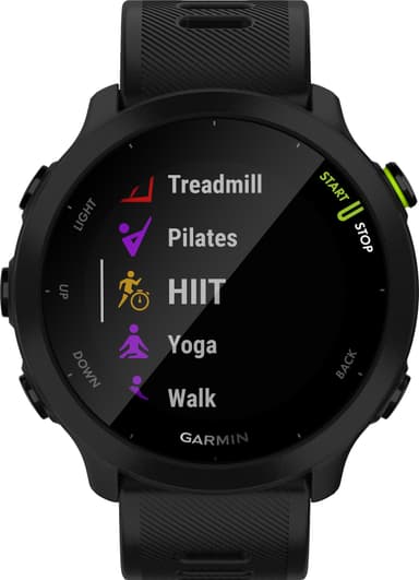 Garmin Forerunner 55 GPS urheilukello (musta)