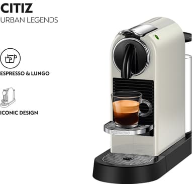 NESPRESSO® CitiZ EN167W kapselikeitin, DeLonghi (valkoinen)