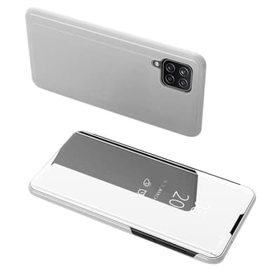 SKALO Samsung A22 4G Clear View Mirror Lompakko - Hopea