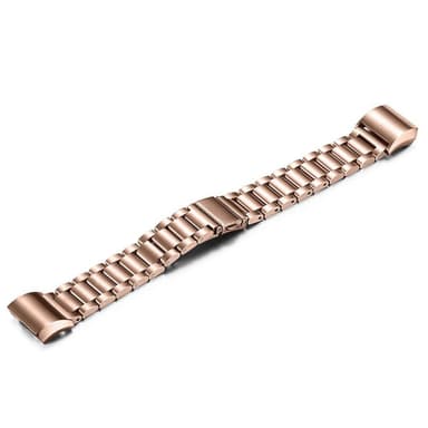 SKALO Teräsranneke Fitbit Charge 3/4 - Ruusukulta