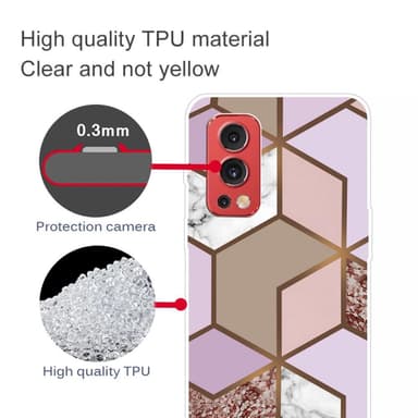 SKALO OnePlus Nord 2 Marmori TPU kuori - #8
