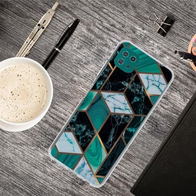 SKALO Samsung A22 5G Marmori TPU kuori - #1