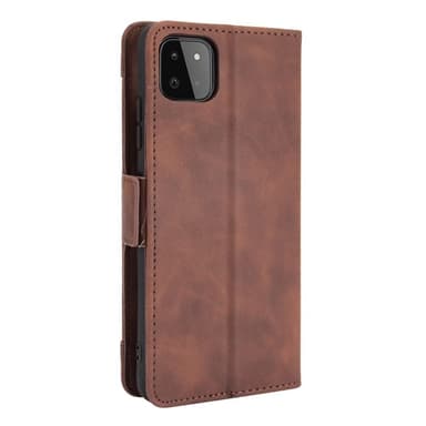 SKALO Samsung A22 5G 6-lokeroa Lompakkokotelo - Ruskea